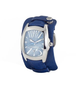 Мъжки тъмносин часовник с аналогов дисплей снимка