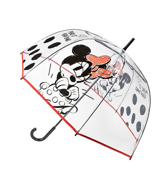 Детски прозрачен чадър Minnie снимка