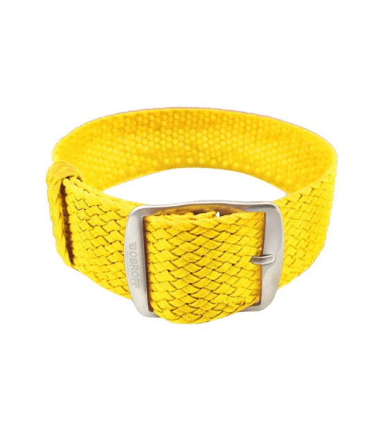 Унисекс верижка за часовник в жълто снимка