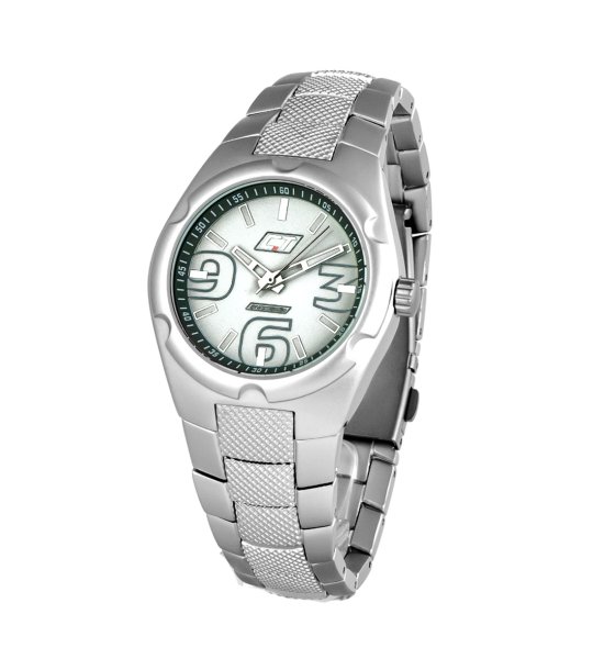 Мъжки аналогов часовник в сребристо снимка