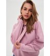 Дамски розов суитшърт с качулка-4 снимка