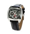 Мъжки кварцов часовник с черна каишка от естествена кожа-0 снимка