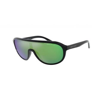 Дамски черни слънчеви очила с огледални лещи снимка