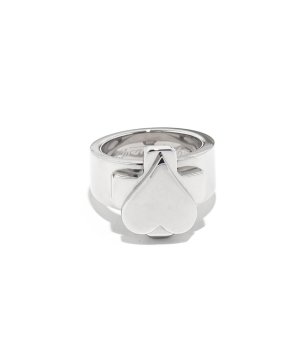 Сребрист пръстен със сърце размер 11 снимка