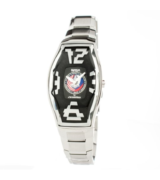 Аналогов унисекс часовник в сребристо и черно снимка