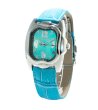 Аналогов мъжки часовник в сребристо и тюркоаз-0 снимка