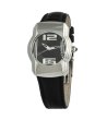 Унисекс часовник в черно и сребристо с кожена каишка-0 снимка