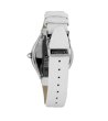 Мъжки часовник в сребристо с бяла каишка-1 снимка