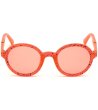 Овални слънчеви очила в цвят сьомга-1 снимка