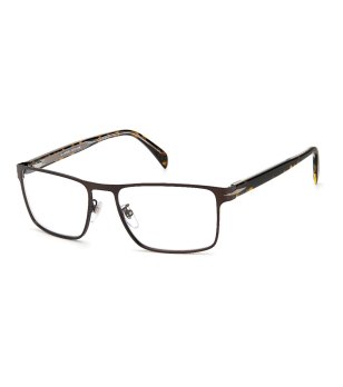 Мъжки правоъгълни рамки за очила в тъмнокафяво снимка