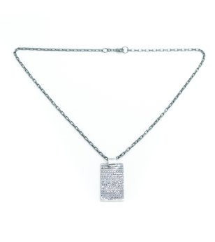 Дамско колие с висулка в сребристо снимка