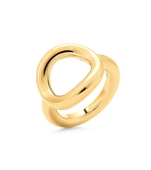 Дамски пръстен в златисто размер 44 снимка