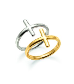 Два дамски пръстен в сребристо и златисто размер 52 снимка