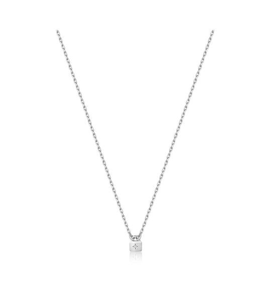 Дамско колие в сребристо снимка