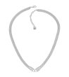 Дамско сребристо колие с две верижки-0 снимка