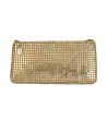Вечерна чанта със златисти пайети-0 снимка