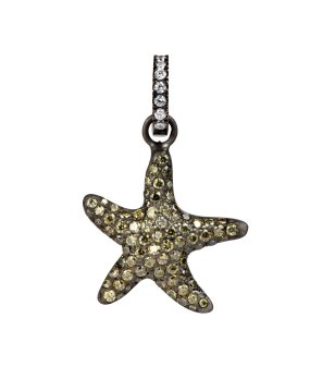 Висулка морска звезда с кристали снимка
