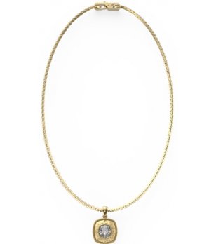 Дамско златисто колие с висулка снимка