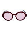 Дамски кръгли слънчеви очила в бордо-1 снимка