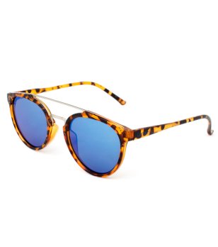 Унисекс слънчеви очила в жълто и кафяво снимка