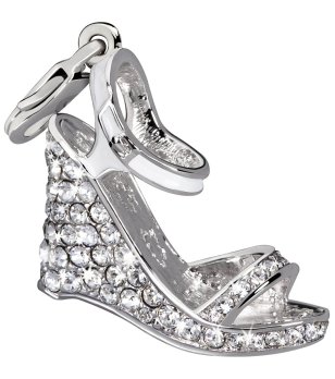 Посребрена висулка с камъчета снимка