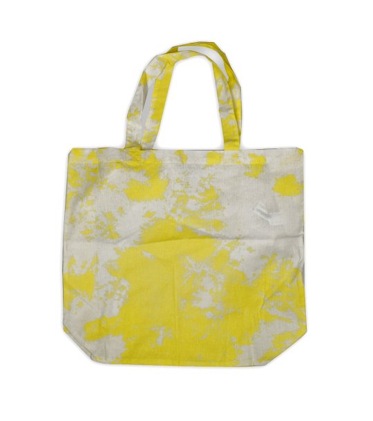 Ежедневна чанта с принт в сиво и жълто снимка