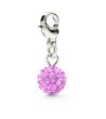 Талисман с висулка с розови камъчета-0 снимка
