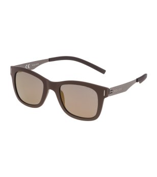 Унисекс слънчеви очила с кафява рамка снимка