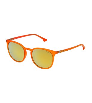 Дамски слънчеви очила с оранжева рамка и жълти лещи снимка