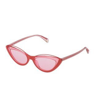 Дамски слънчеви очила котешко око в розово снимка
