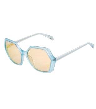 Дамски слънчеви очила с прозрачна светлосиня рамка снимка