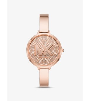 Дамски розовозлатист кварцов часовник снимка