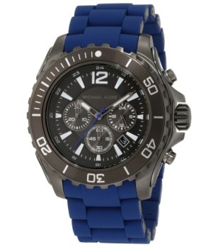 Аналогов  часовник хронограф  в черно и синьо снимка