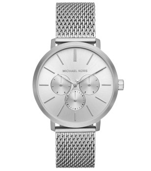 Мъжки сребрист аналогов часовник снимка