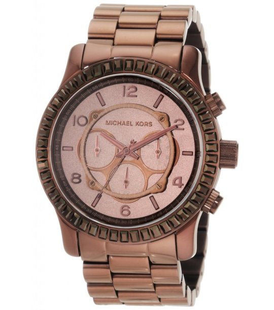 Женски аналогов часовник в бронзов нюанс снимка