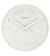 Аналогов стенен часовник в бяло-0 снимка