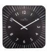 Квадратен черен стенен часовник-0 снимка