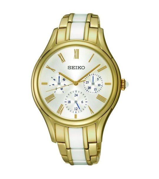 Мъжки часовник с аналогов дисплей в златисто  снимка