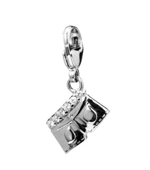 Сребриста висулка шорти снимка