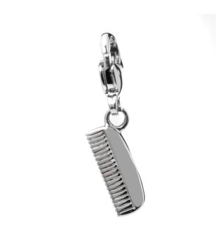 Сребриста висулка гребен снимка