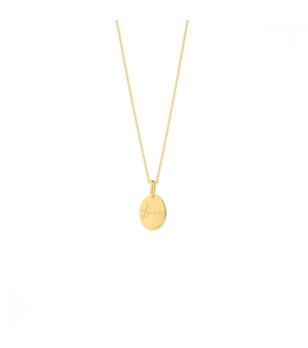 Златисто дамско колие с надпис Love снимка