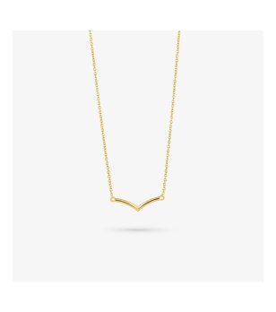 Дамско колие в златисто снимка