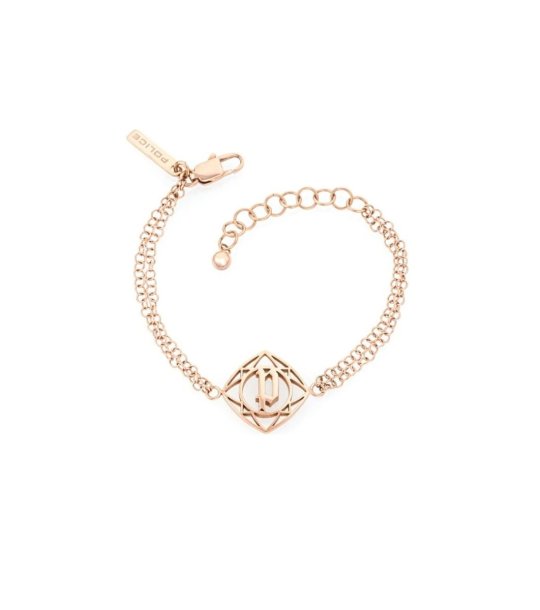 Дамска златиста гривна с орнамент снимка