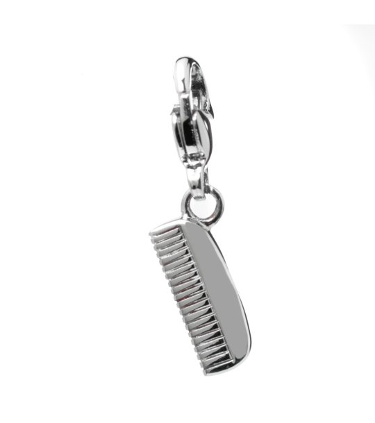 Сребриста висулка гребен снимка