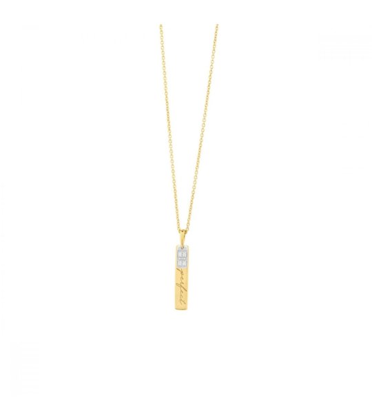 Дамско колие в златисто с висулка снимка