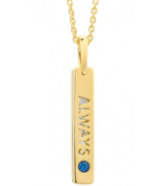 Дамско колие в златисто с висулка снимка