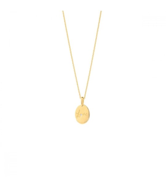 Златисто дамско колие с надпис Love снимка