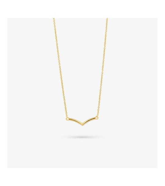 Дамско колие в златисто снимка