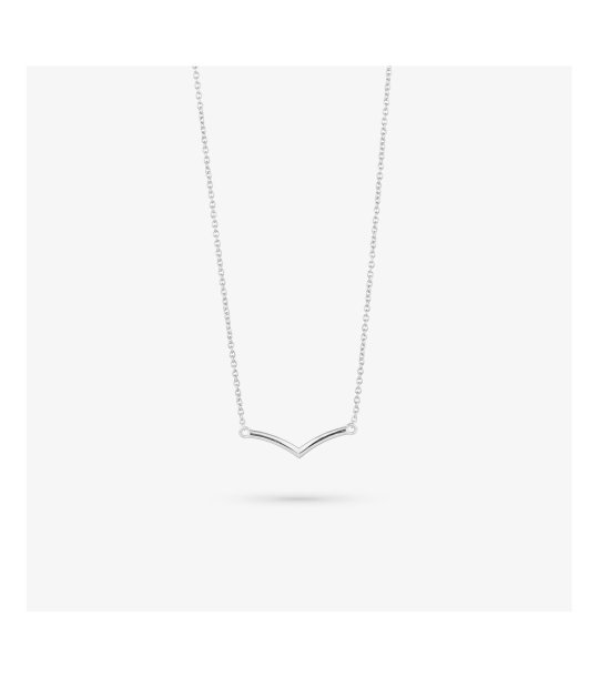 Дамско колие в сребристо снимка