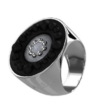 Дамски пръстен с овален дизайн размер 56 снимка